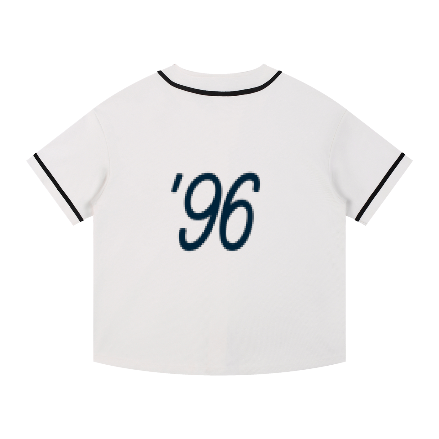 Contrast Piped Button-Up Jersey
